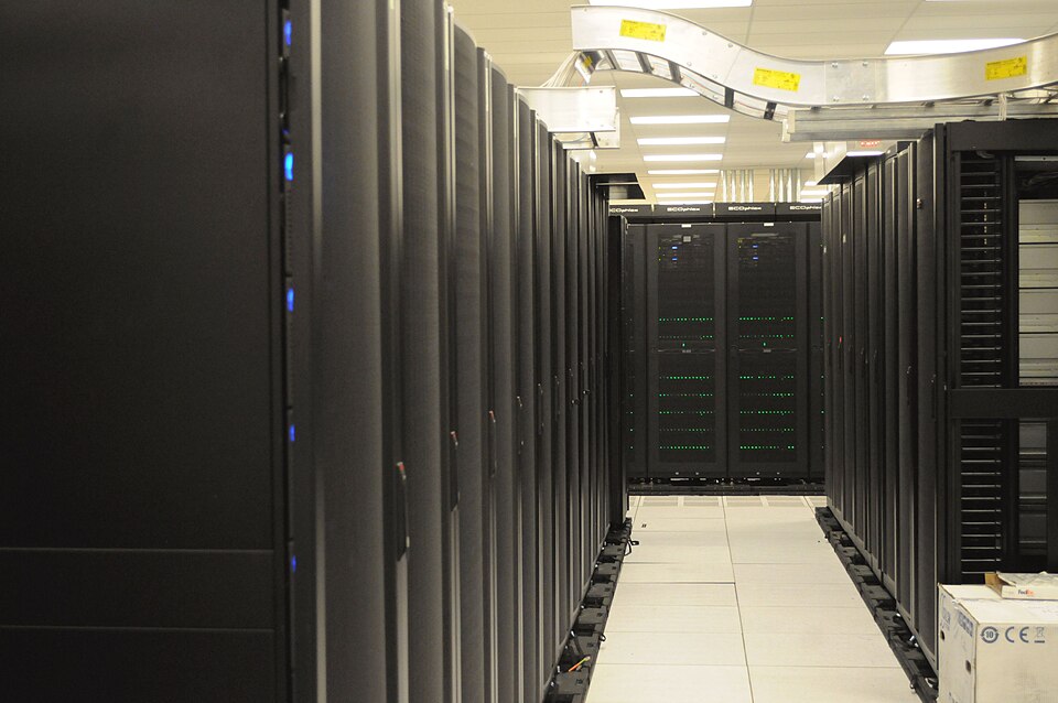 Server racks in a data center (representative image)